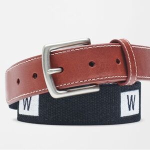 Peter Millar Chicago Cubs Win Flag Belt sz 38